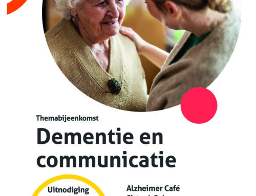 16 september Alzheimer Café: “Dementie en communicatie”